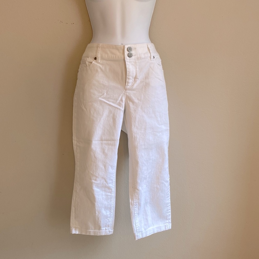 New York & Company White Capris